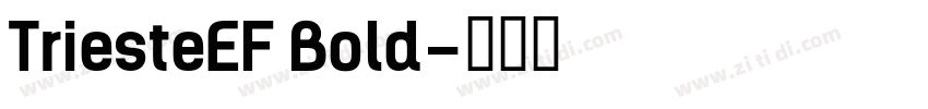 TriesteEF Bold字体转换
